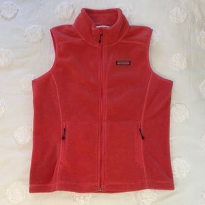 Vineyard Vines fleece vest size M rose color